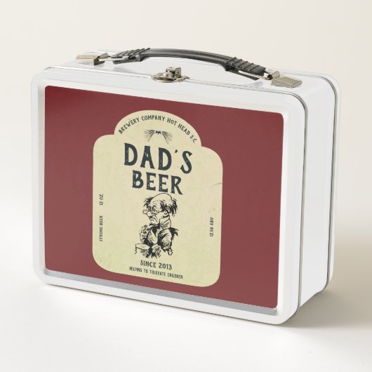 Lunch Box étiquette de bière du père (Devant)
