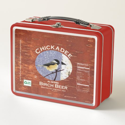 Lunch Box Étiquette de la bière de bouleau à poulet (Devant)