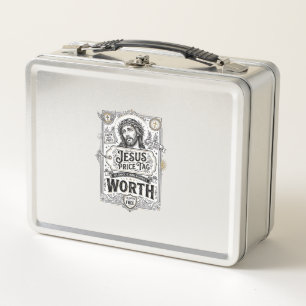 Lunch Box Étiquette de prix de Jésus vaut Étiquette de prix