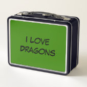 Lunch Box Étoiles Brown du dragon vert (Dos)