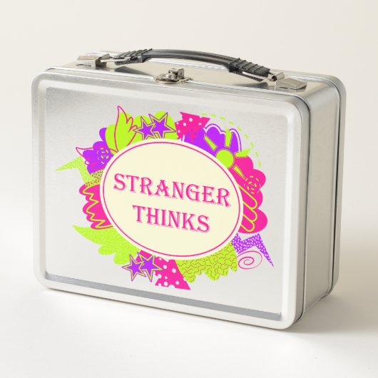 Lunch Box Étranger pense citation dans le style d'une émissi (Devant)