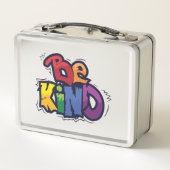 Lunch Box Être gentil | LGBTQ | Arc en ciel | Mois de la fie (Dos)