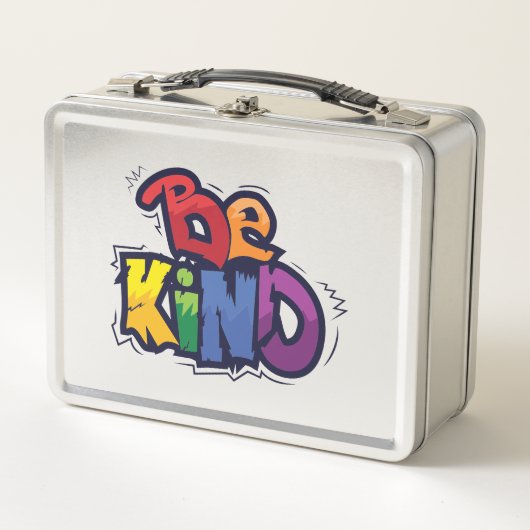 Lunch Box Être gentil | LGBTQ | Arc en ciel | Mois de la fie (Devant)
