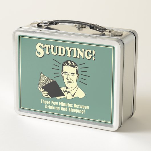 Lunch Box Étudier : Boire et dormir (Dos)