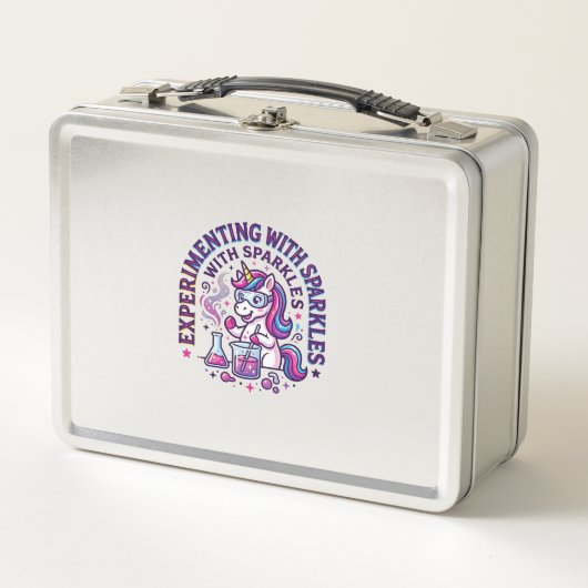 Lunch Box Expérience de licorne avec publicité coupée d'étin (Devant)