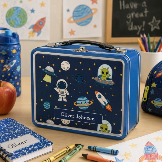 Lunch Box Explorateur spatial de fusée extraterrestre astron
