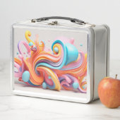 Lunch Box Explosion de formes pastel (En situation)