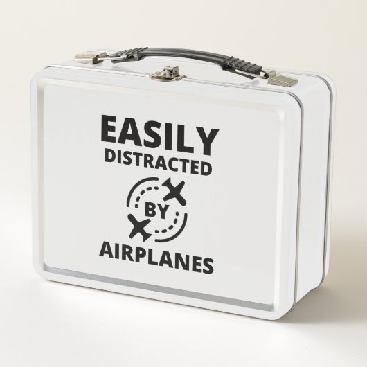 Lunch Box Facilement distrait par les avions amusant pilote  (Devant)