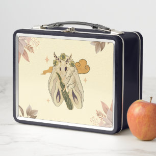 Lunch Box Fae Beige Graphisme Art, Mystique Moth