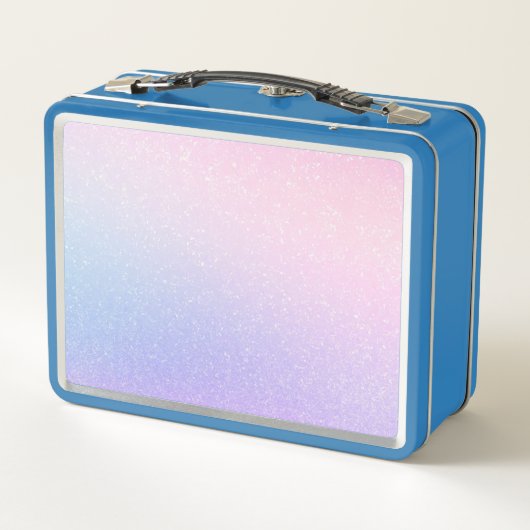 Lunch Box Fairy Unicorn goutte Parties scintillant bleue (Dos)