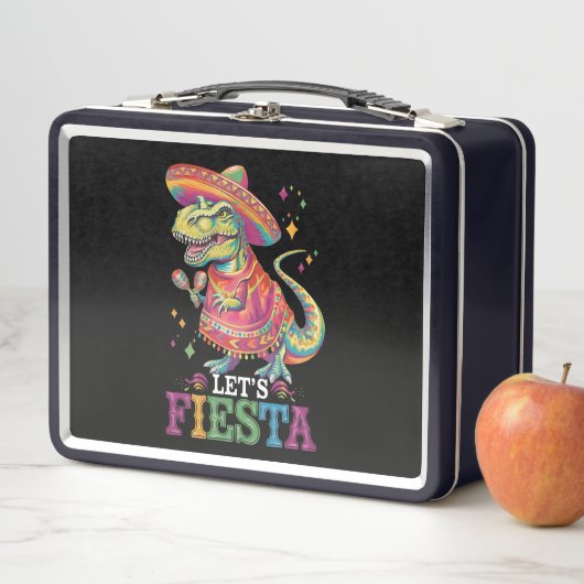 Lunch Box Faisons la Fête Cinco De Mayo T Rex Dinosaure (En situation)