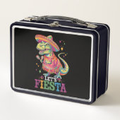Lunch Box Faisons la Fête Cinco De Mayo T Rex Dinosaure (Devant)