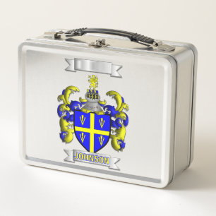 Lunch Box Familie achternaam Johnson En Schild