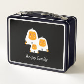 Lunch Box Famille en colère Singes design T-Shirt Bain Mat (Dos)