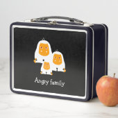 Lunch Box Famille en colère Singes design T-Shirt Bain Mat (En situation)