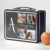 Lunch Box Famille personnalisée 4 photo collage modèle (En situation)