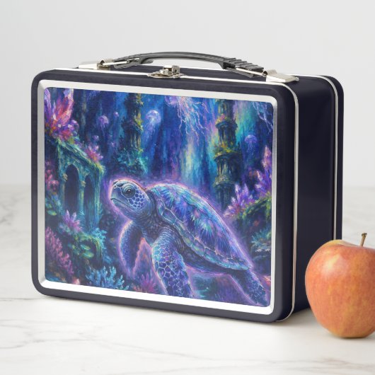 Lunch Box FantaisieTortueMarine (En situation)