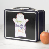 Lunch Box Fantôme de dessin coloré mignon avec texte (En situation)