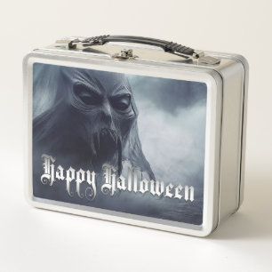 Lunch Box Fantôme noir dans un paysage infernal - Halloween