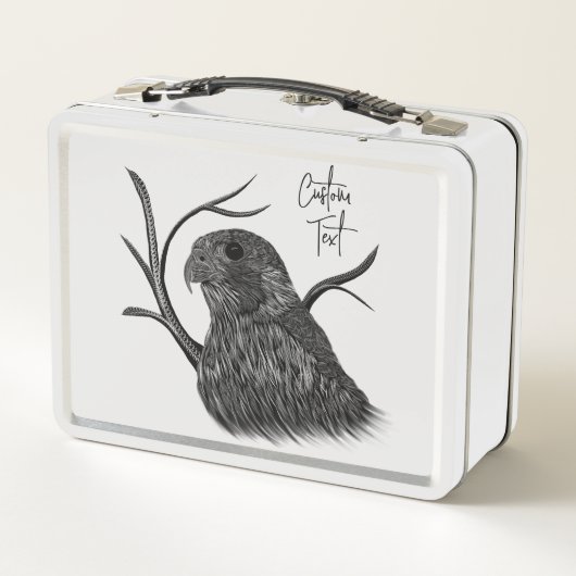 Lunch Box Faucon pèlerin dans les branches de l'arbre avec é (Dos)