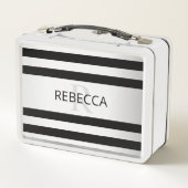 Lunch Box Faux Contemporain Silver Ombre Grandes Tailles & N (Dos)