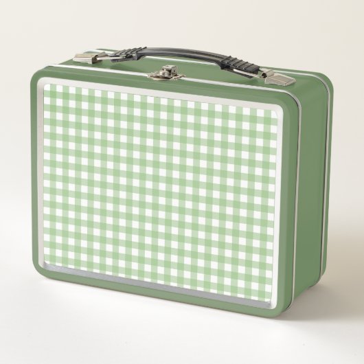 Lunch Box FayeandLauren Green Plaid Buffalo Motif (Devant)