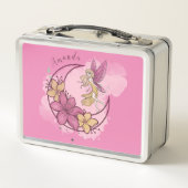 Lunch Box Fée d'Imaginaire mignonne sur la lune, Nom personn (Dos)