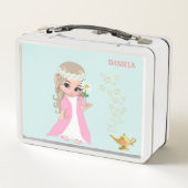 Lunch Box Fée magique mignonne et étoiles sur bleu clair (Dos)