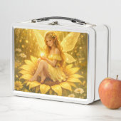 Lunch Box Fée sur un tournesol (En situation)