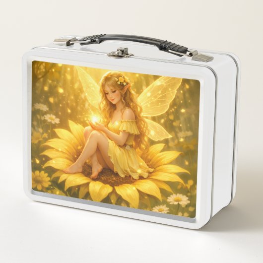 Lunch Box Fée sur un tournesol (Devant)