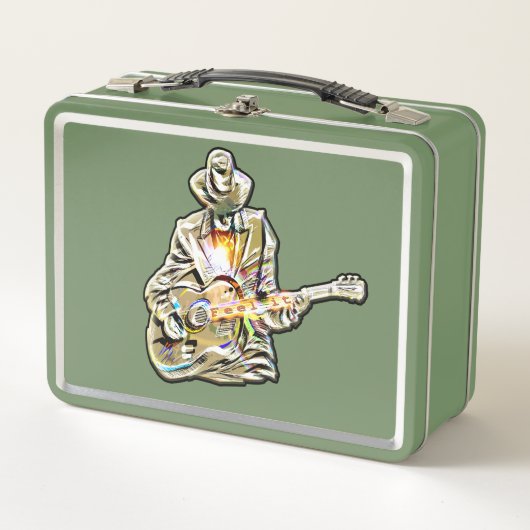 Lunch Box Feel the Blues - Conception de guitare artistique (Devant)
