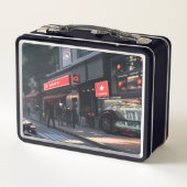 Lunch Box Femme Anime à vélo centre-ville (Dos)