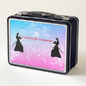Lunch Box Femme Samurai guerrière avec épée (Dos)