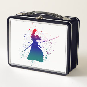 Lunch Box Femme Samurai guerrière avec épée