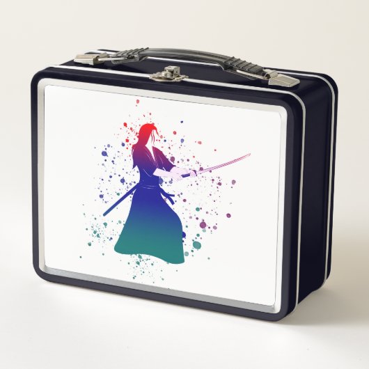 Lunch Box Femme Samurai guerrière avec épée (Devant)