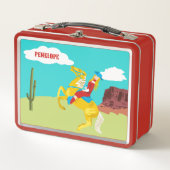 Lunch Box Femme sur un cheval Occidental personnalisé (Devant)