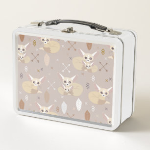 Lunch Box Fennec macule des flèches et des plumes
