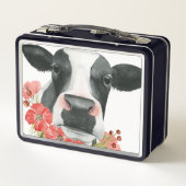 Lunch Box Ferme à pavot - Vache aux fleurs (Dos)