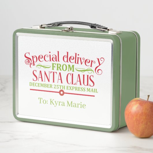 Lunch Box Festive Noël Père Noël express (En situation)