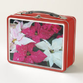Lunch Box Festive vacances Poinsettias Floral (Devant)