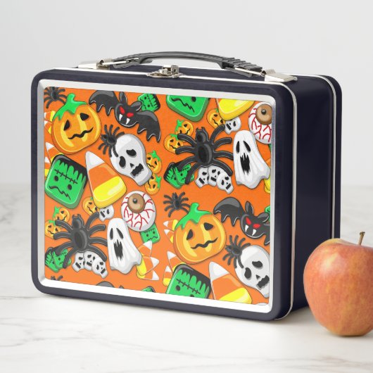Lunch Box Fête des Candies Éffrayantes d'Halloween (En situation)
