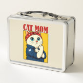 Lunch Box Fête des mères de maman chats (Dos)