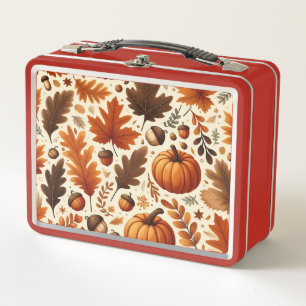 Lunch Box feuille/citrouille/cavernes Automne