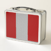 Lunch Box Feuille d'érable de chrome canadienne sur les styl (Dos)