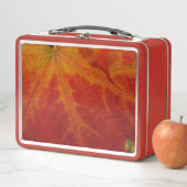 Lunch Box Feuille d'érable rouge Abstraite Automne Photograp (En situation)