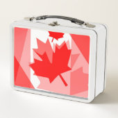 Lunch Box Feuille d'érable rouge canadienne style stratifié  (Devant)