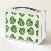 Lunch Box Feuilles de palmiers, Feuilles verts, Motif tropic (Dos)