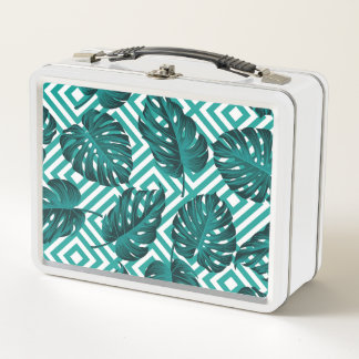 Lunch Box Feuilles tropicaux : Motif Floral sans joint.