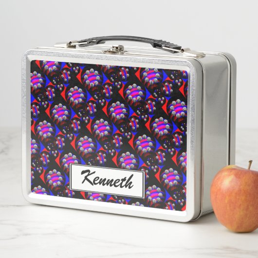 Lunch Box Fibonacci 'Fish Checker Black' par Kenneth Yoncich (En situation)