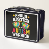 Lunch Box Fier Soeur D'Un Autisme Guerrier Famille (Devant)